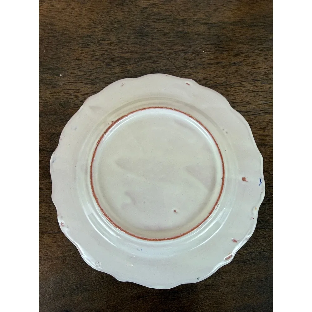 VTG Capri‎ Italy Set FOUR Floral Stoneware 7